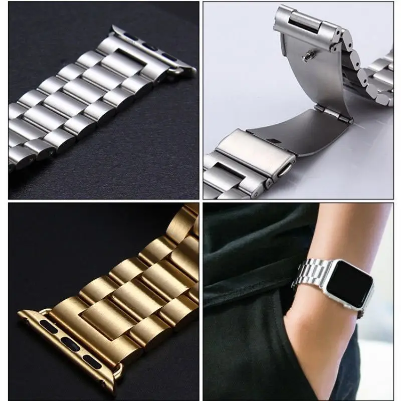 Metal strap For Apple watch Ultra 49mm 8 7 45mm 41mm stainless steel wristband Bracelet Correa iwatch 6 5 4 3 SE 44mm 42mm 40mm