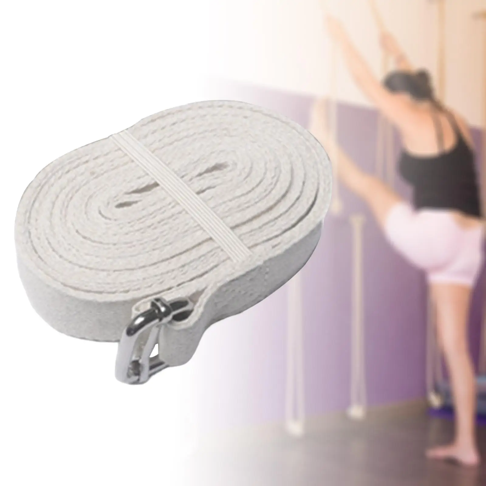 

183cm Exercise Prop Belt Exercise Maintain Balance Webbing Stretching Bands Yoga Strap for Pilates Gymnastics Workouts, Fitness