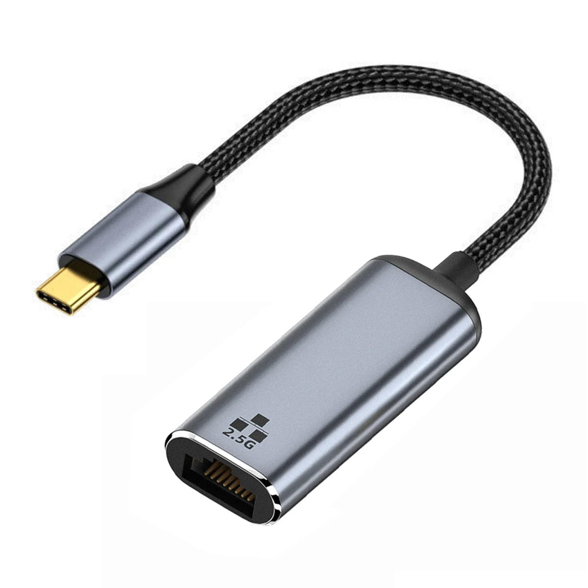 

Chenyang USB-C Type-C USB3.1 to 2500Mbps LAN Cable Adapter for Laptop 2.5Gbps GBE Gigabit Ethernet Network