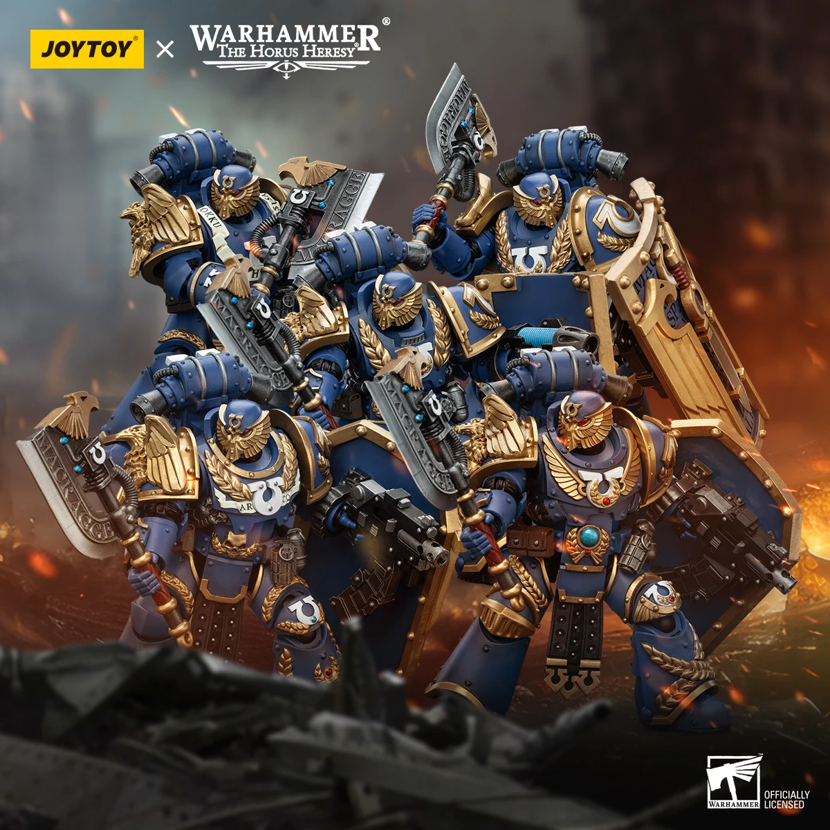 [В НАЛИЧИИ] JOYTOY Warhammer 30K 1/18 Фигурка Ultramarines Remus Ventanus Invictarus Suzerain Squad Модель Аниме
