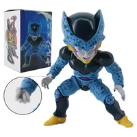 11cm gk dragon ball z super saiyan mini dual form blue cell figure action model anime pvc children kid toys