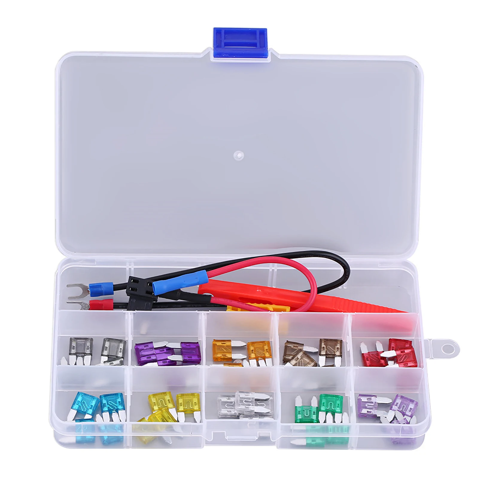 

40pcs 2A-35A Assortment Mini Blade Fuse Set Kit for Car Auto Truck SUV Motorcycle