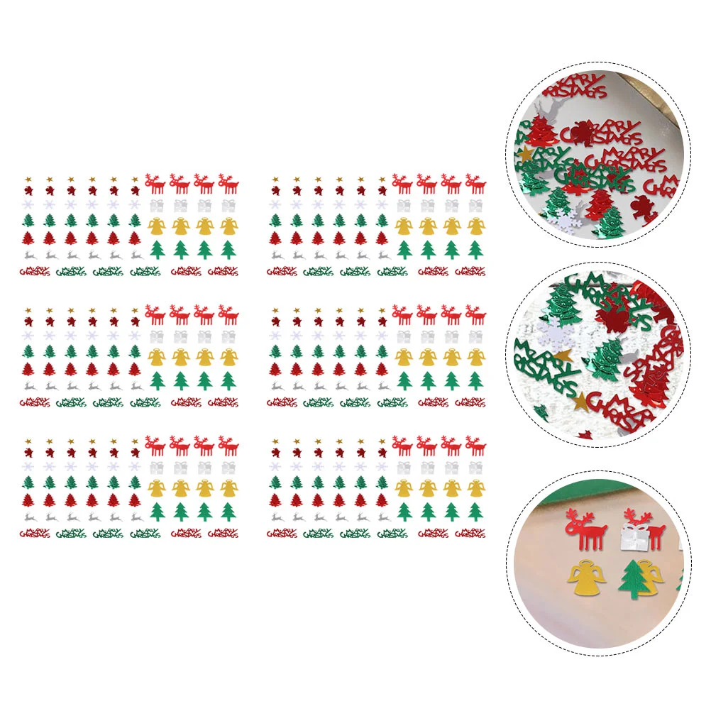 

Christmas Xmas Sequins Decor Merry Table Ornamentsembossed Snowflake Decoration Party