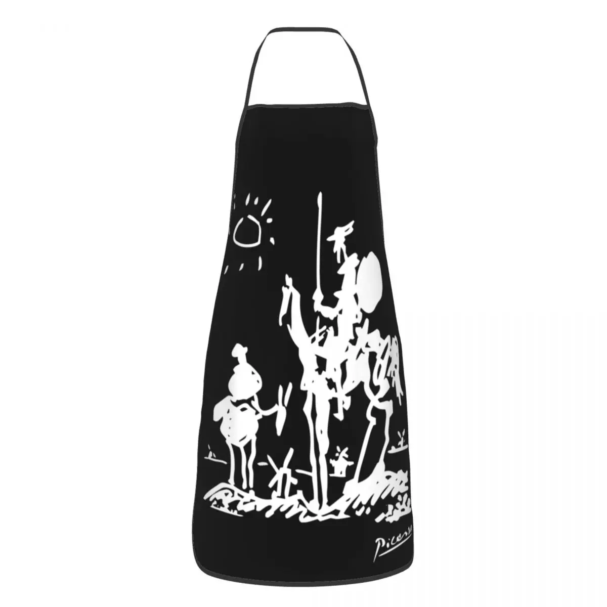 

Pablo Picasso Don Quixote Funny Aprons Spanish Artist Adult Unisex Kitchen Chef Bib Tablier Cuisine Cooking Baking Gardening