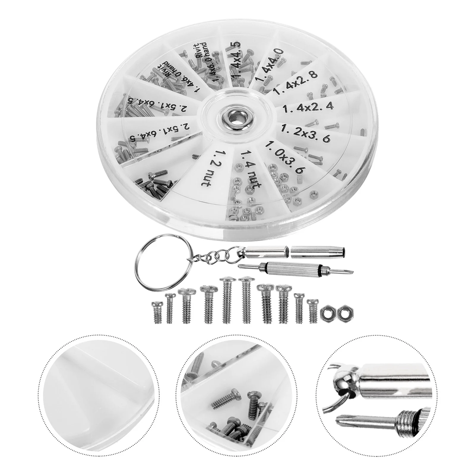 

Glasses Screws Repair Kit Eyeglass Replacement Parts Tool Screwdriver Sunglasses