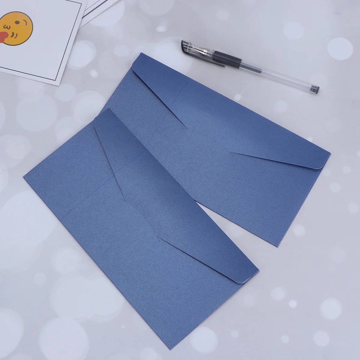 

20PCS Paper Invitations Envelope Business Invitation Notification Letter Envelope (Blue)