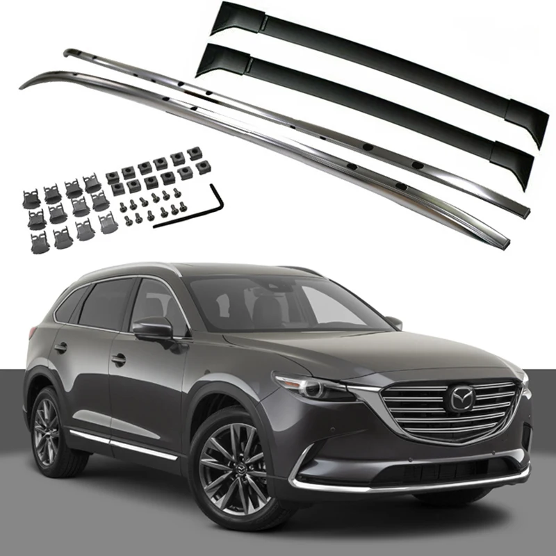 Багажник на крышу для Mazda CX9 модель 2018-2022 алюминиевый сплав - купить по выгодной