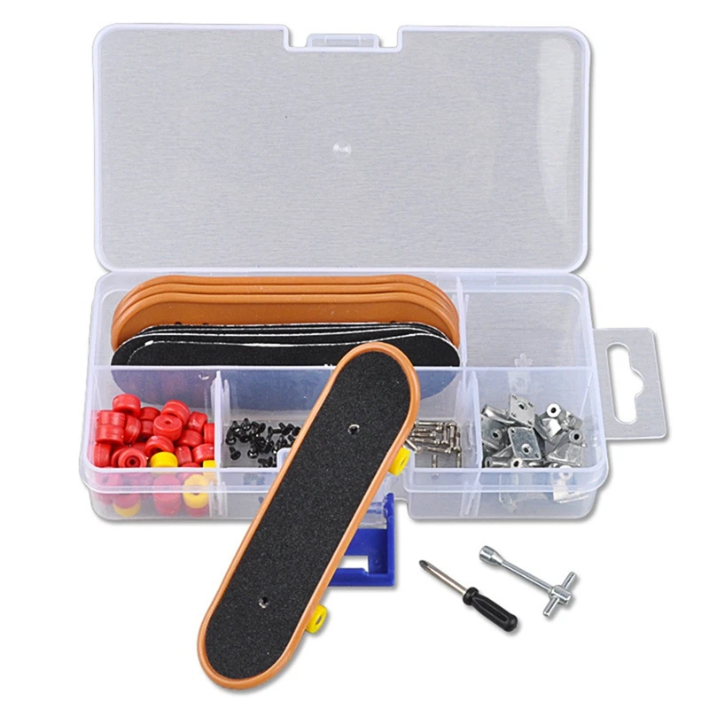 

Finger Skating Board Table Game Toy Child Mini Fingerboard Finger Scooter Skate Repair Tool Skateboard Assembly Kit