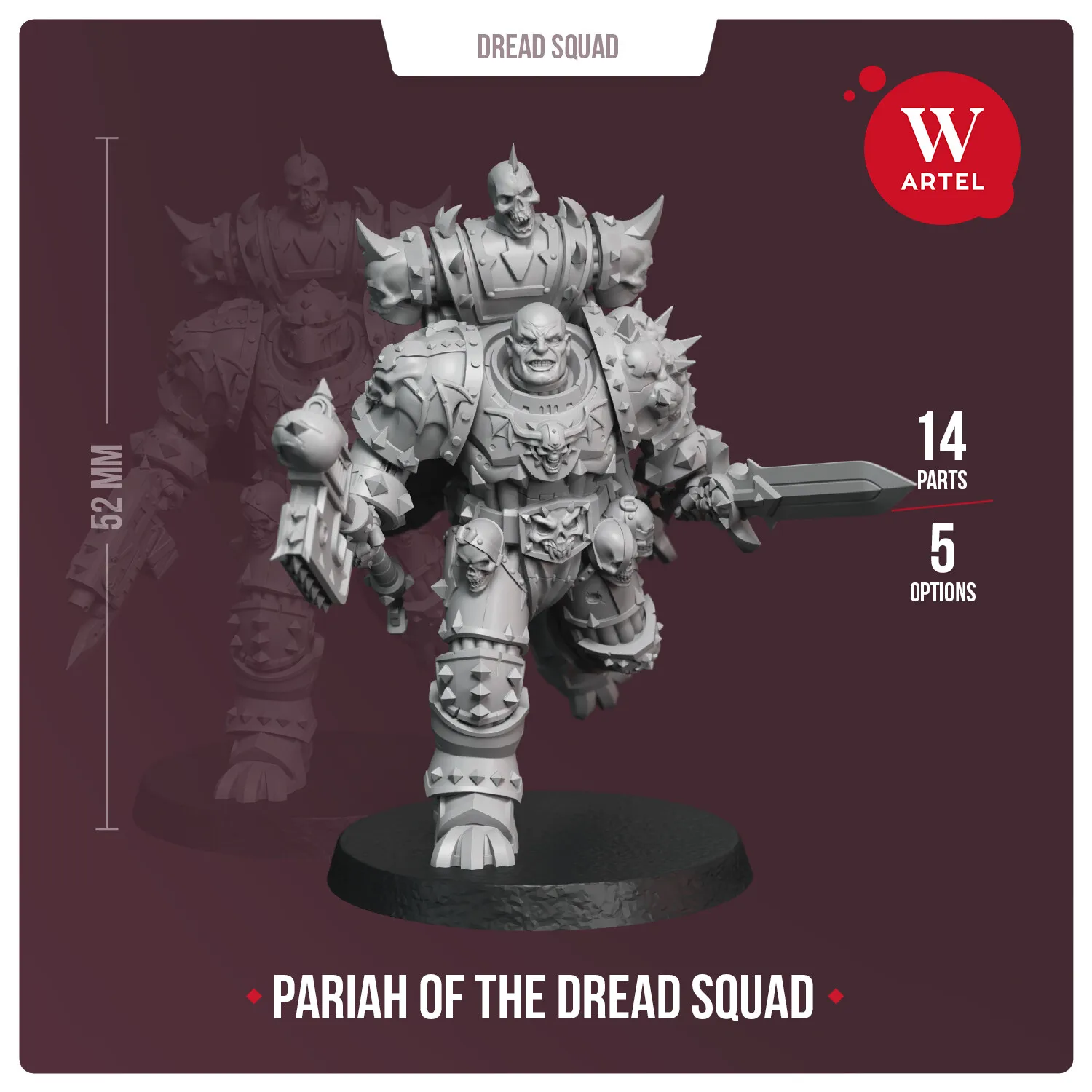 

Unpainted Resin Model Board Game Wargames Garage Kits Miniatures Pariah Of The Dread Squad