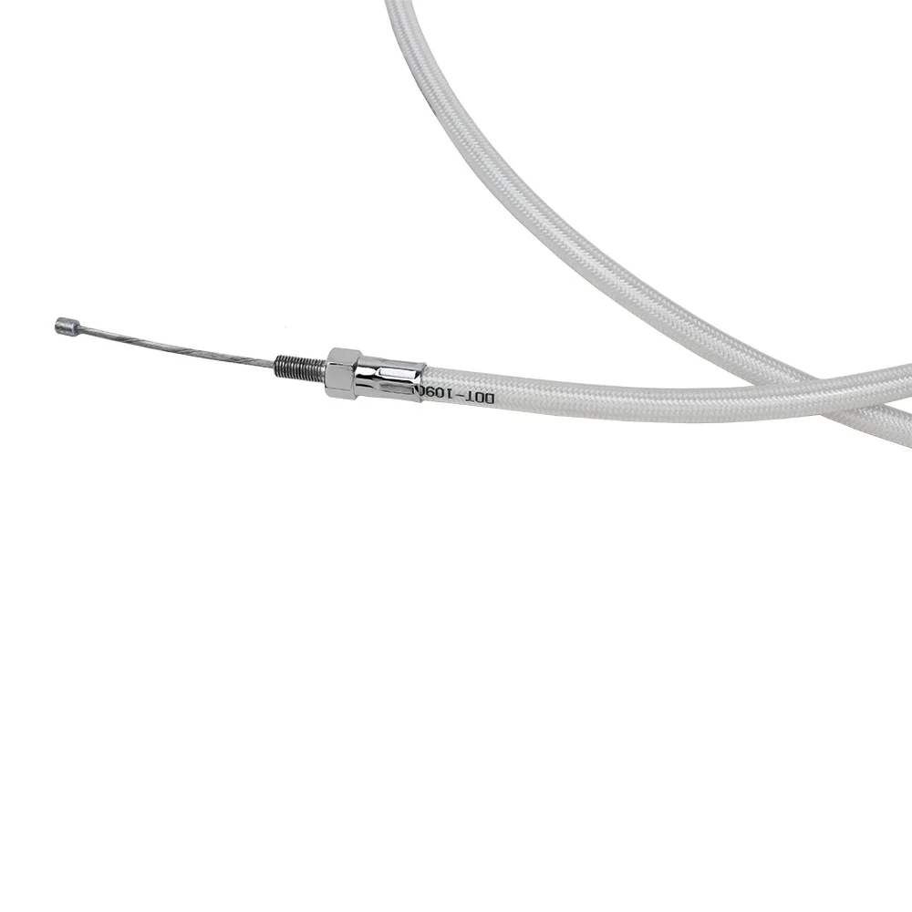 75 &quot190 см белый серебряный жемчужный Плетеный клатч из нержавеющей стали для Harley