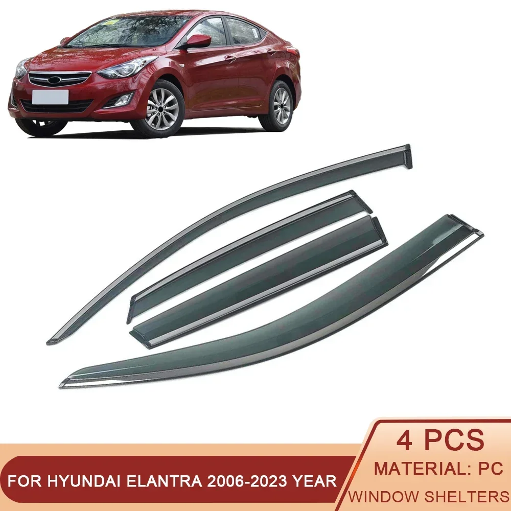 Для HYUNDAI Elantra Avante HD/MD/UD/AD/CN7 2010-2023 козырек на боковое окно автомобиля защита от дождя