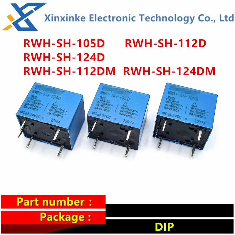 Реле RWH-SH-105D RWH-SH-112D RWH-SH-124D RWH-SH-112DM 4pin 5Pin