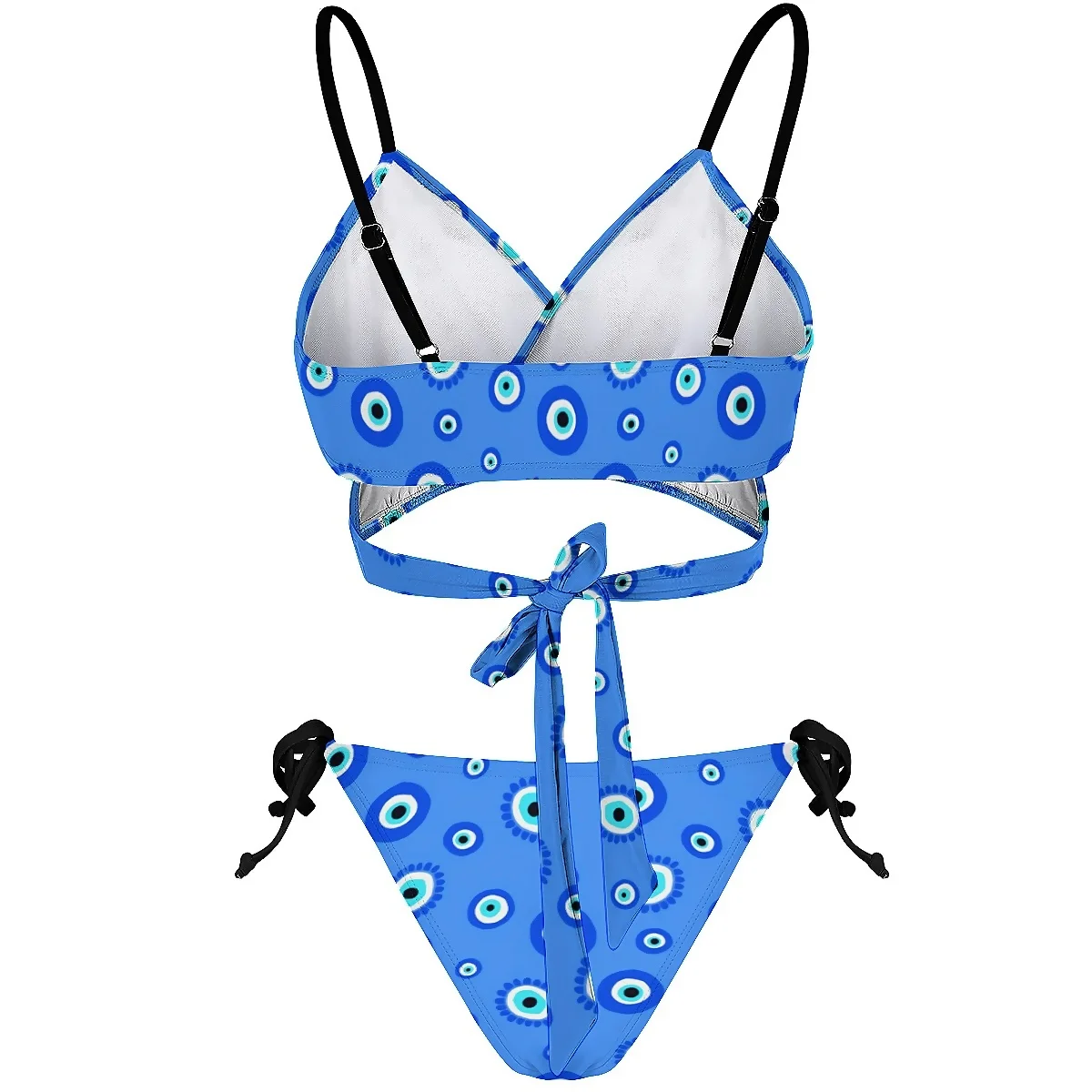 Купальник бикини с принтом сглаза и деревьев греческий амулет сексуальный