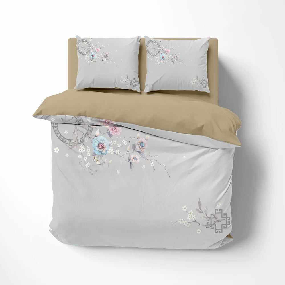 

Linens euro Bedding set luxury twin queen king single bed linen Quilt/Duvet cover set 2bedrooms Bed set for home textile grey