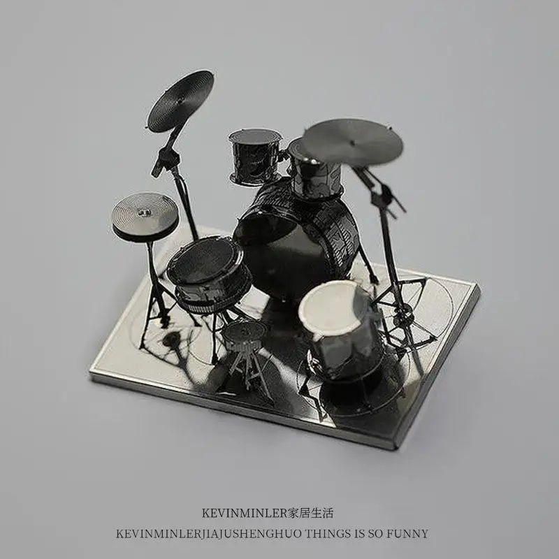 

Мини-барабан набор 3D металлический пазл из нержавеющей стали моделирующие наборы маленькие фигурки миниатюрные мозаичные наборы декорати...