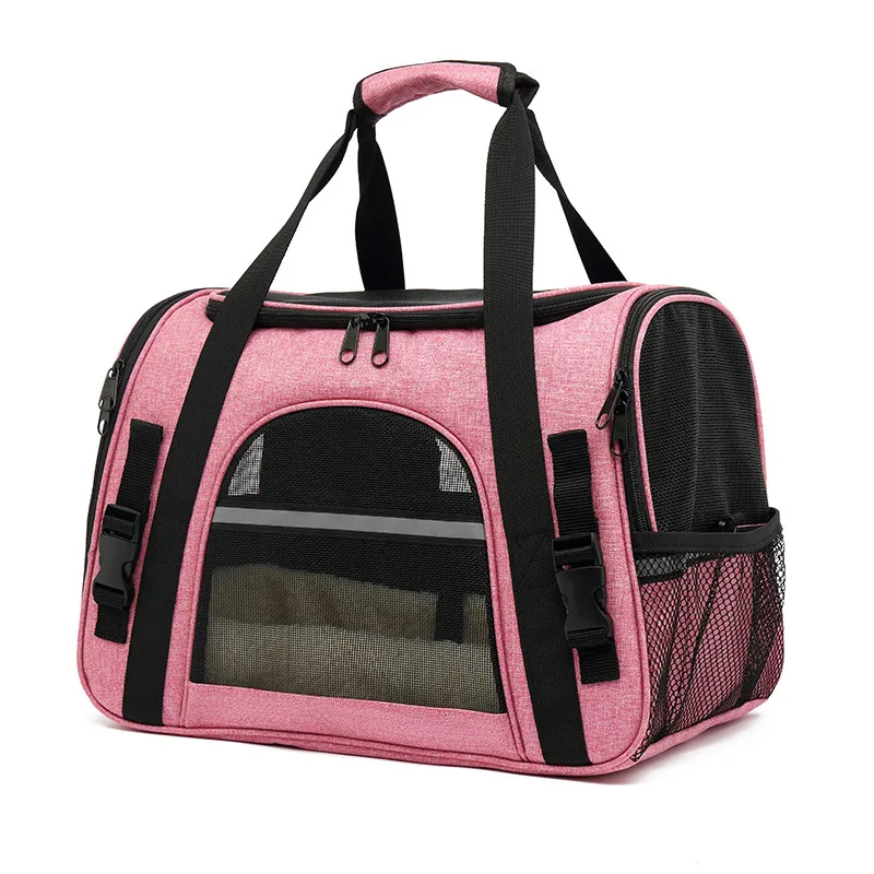 Pet Supplies Outdoor Breathable Shoulder Diagonal Back Dog Carrying Bag Foldable Portable Puppy Travel Bag Cat Backpack Carrier