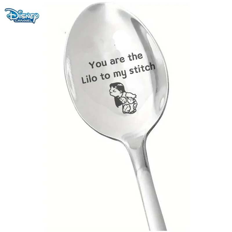 Столовые приборы из нержавеющей стали с ложкой мультфильма Лило и Ститч