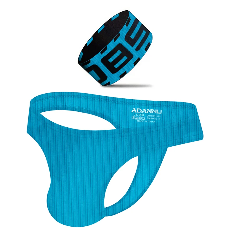 

Мужские трусы стринги из хлопка sпанси, темно-синие трусы-танга, бандаж на руку, Тонги, бандаж на запястье, сексуальное нижнее белье для мужчин, гей-трусы,