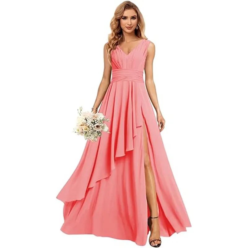 Вечернее платье Evebridal шифон без рукавов