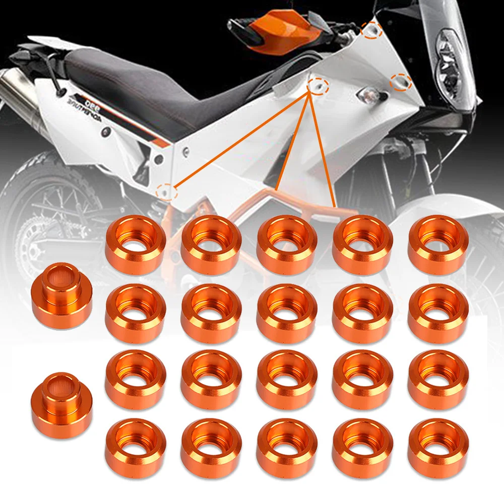 

22 PCS Front Fender Frame Fairing Bolts For 990 ADVENTURE S R 2006-2013 Motorcycle CNC Accessories Windscreen Washer Screw Set