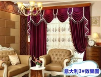 premium italian velvet drapery valance curtains for living room bedroom study velvet drapery decorative valance curtains tulle