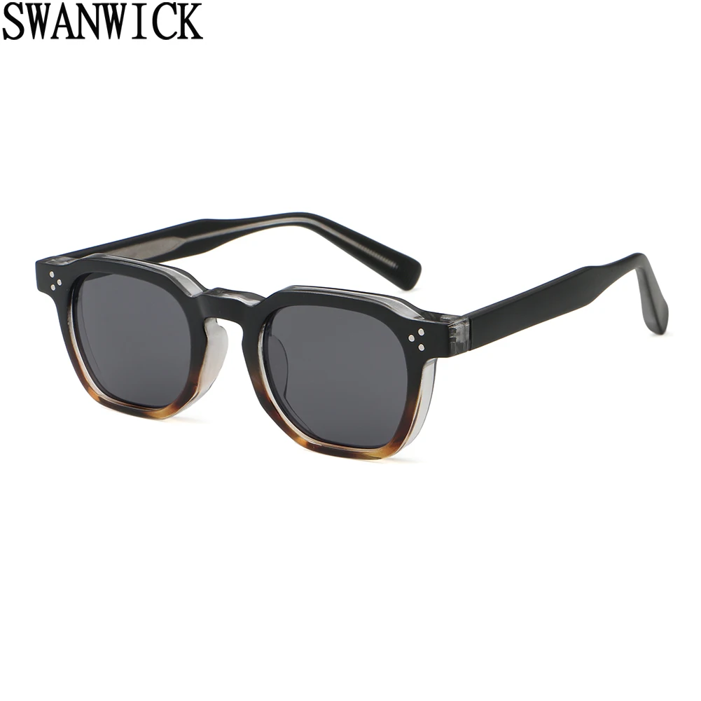 Квадратные Солнцезащитные очки Swanwick для мужчин и женщин многоугольные ретро