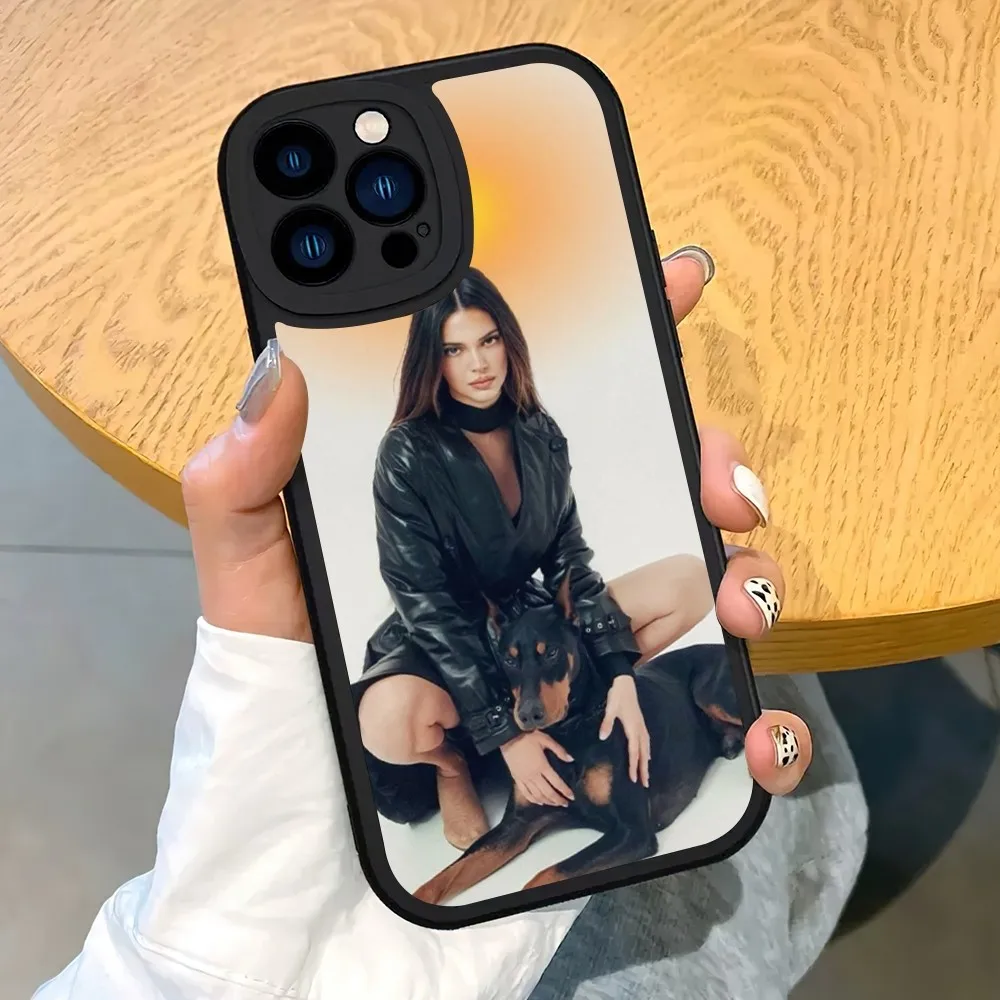 Модель K-Kendall J-Jenner Чехол для телефона iPhone 14 15 11 12 13 X XR Pro MAX Plus Защитная кожаная