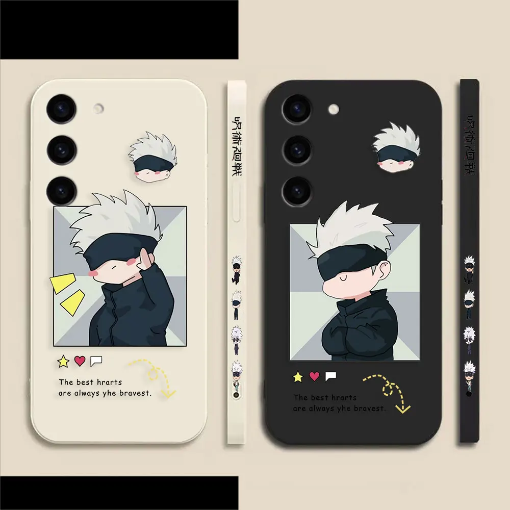 

Lovely Jujutsu Kaisen Phone Case For Samsung S23 S22 S21 S20 FE S11 S11E S10 S10E S9 S30 Ultra Plus 4G 5G Case Fundas Shell Capa