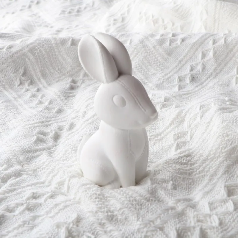 

FinRu Home Aromatherapy Stone Car Interior Decoration Accessories Ceramic Perfume Diffusion Gypsum Lovely Rabbit Air Freshener