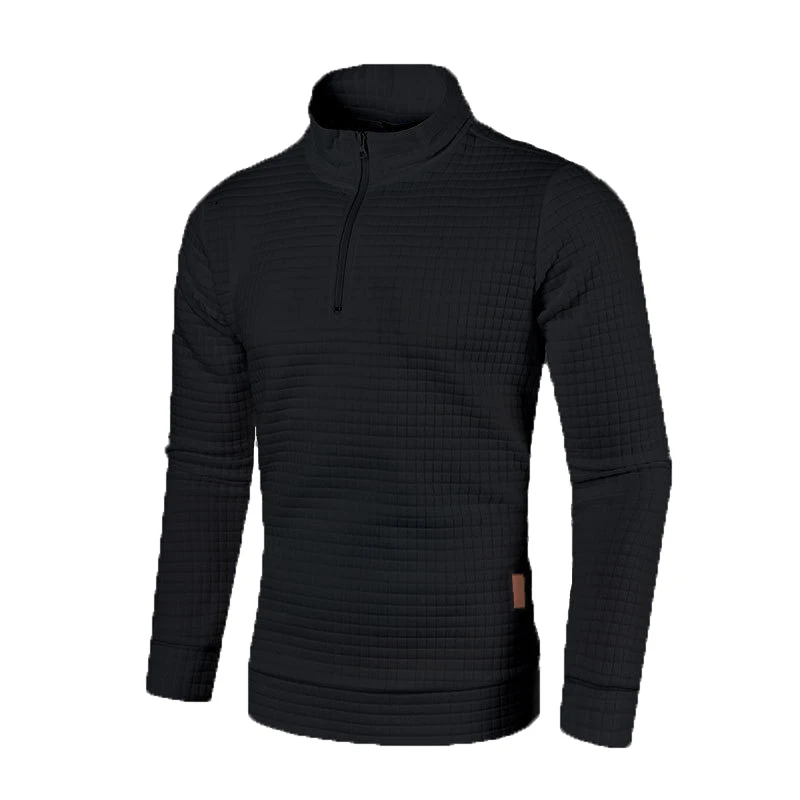 

Мужской однотонный Свитшот без капюшона, с воротником-хомутом