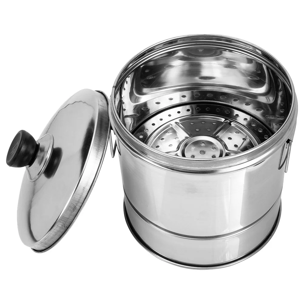 

Mixing Drum Steamer Rice Bucket Kitchen Gadget Cookware Stainless Steel Food Storage