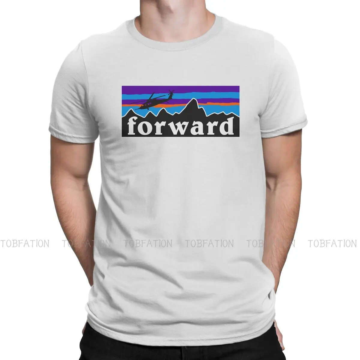 

Helicopter Hip Hop TShirt Forward Observations Group Printing Tops Comfortable T Shirt Male Short Sleeve Unique Gift Clothes