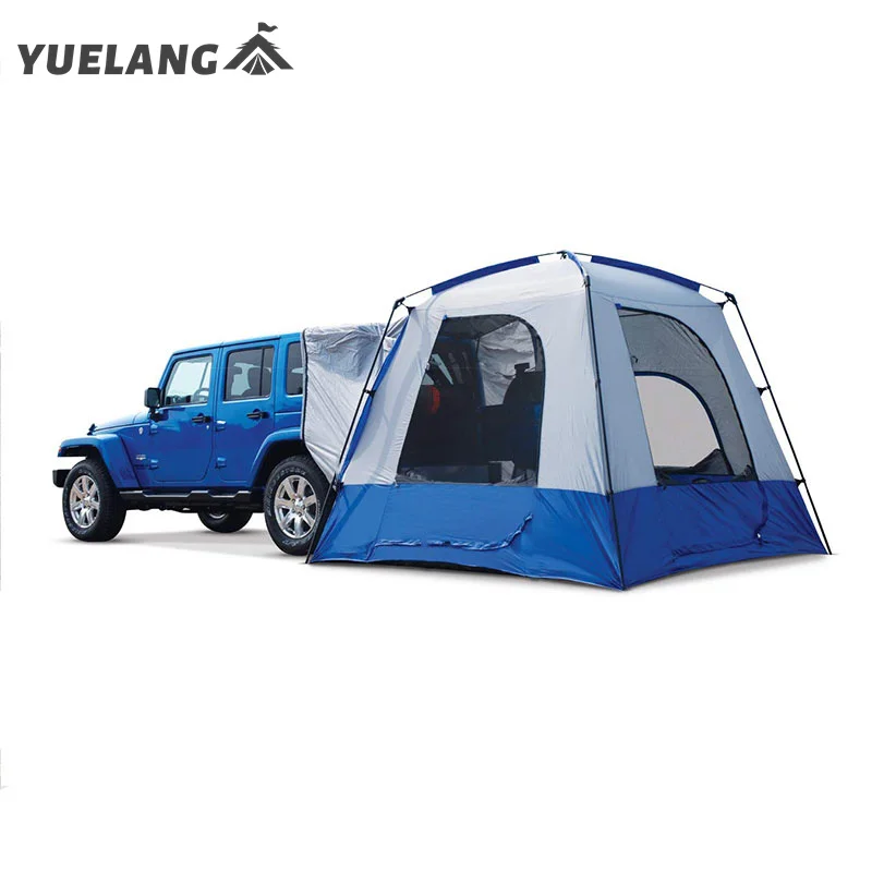 

Factory Direct Sale Double layer Portable Folding Outdoor Car Camping Tent Car Cover SUV Family Truck Ground Awning Tents