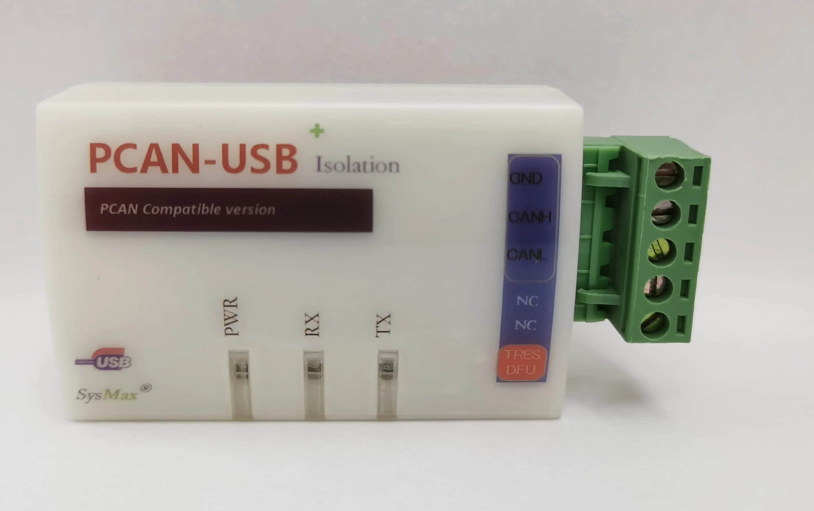 

Совместим с PEAK PCAN-USB с изолированной розеткой PCAN-View exploer can