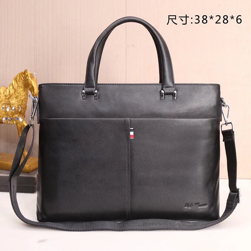 New Leather man bag f home handbag leather cool brand computer bag business briefcase casual shoulder messenger bag