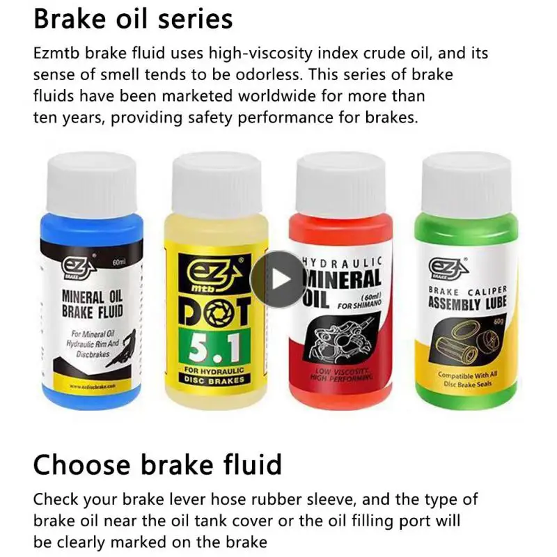 

Bicycle Brake Mineral Oil System 60ml Fluid Cycling Mountain Bikes For 27RD Bike Hydraulic Disc Brake Oil Fluid