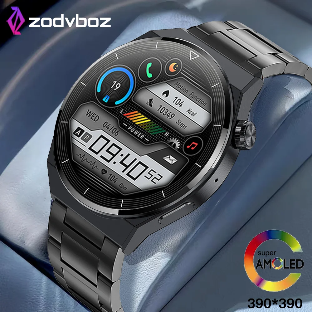 

Новинка 2022, мужские Смарт-часы AMOLED с индивидуальным циферблатом, ответ на вызов, спортивный фитнес-трекер, водонепроницаемые Смарт-часы для Huawei Watch GT3 Pro + коробка
