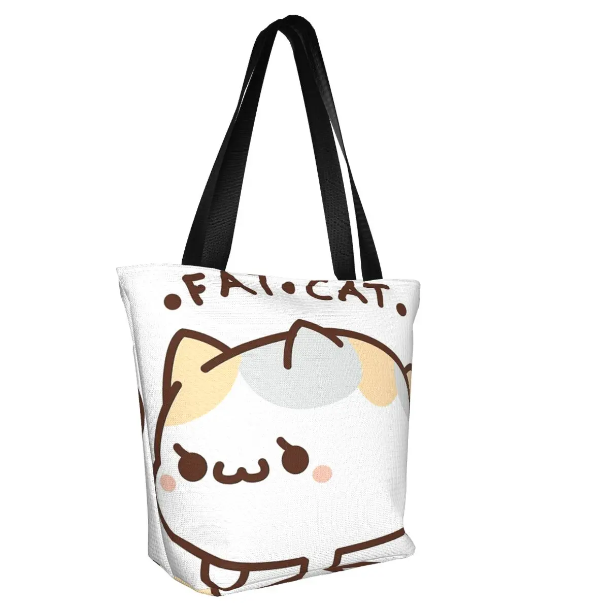 Повседневная Сумка-тоут через плечо Fat Cat сумка для покупок портативный простой