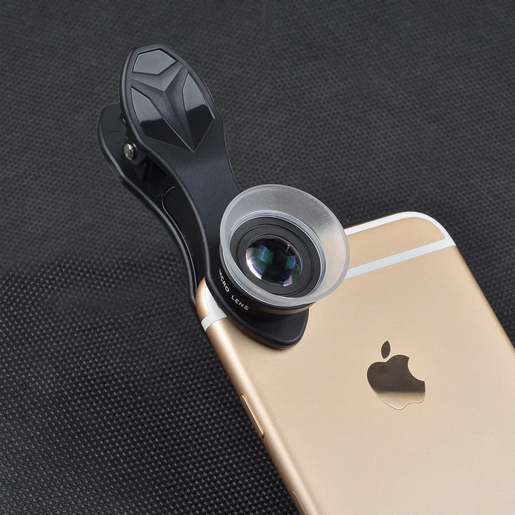 

1 Set of Camera Lens Clip On Portative 12/24X Macro Lens for Phones