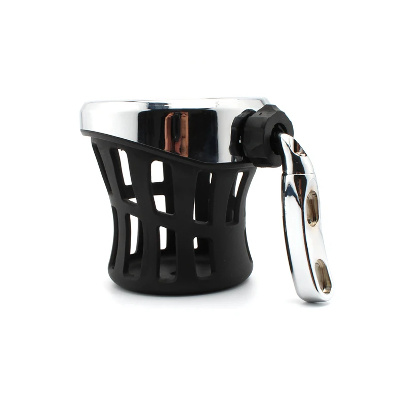 Держатель чашки для питья мотоцикла Chrome Handlebar Beverage Support Bracket для Harley Davidson Dyna Electra Softail 1996-2020 и выше.