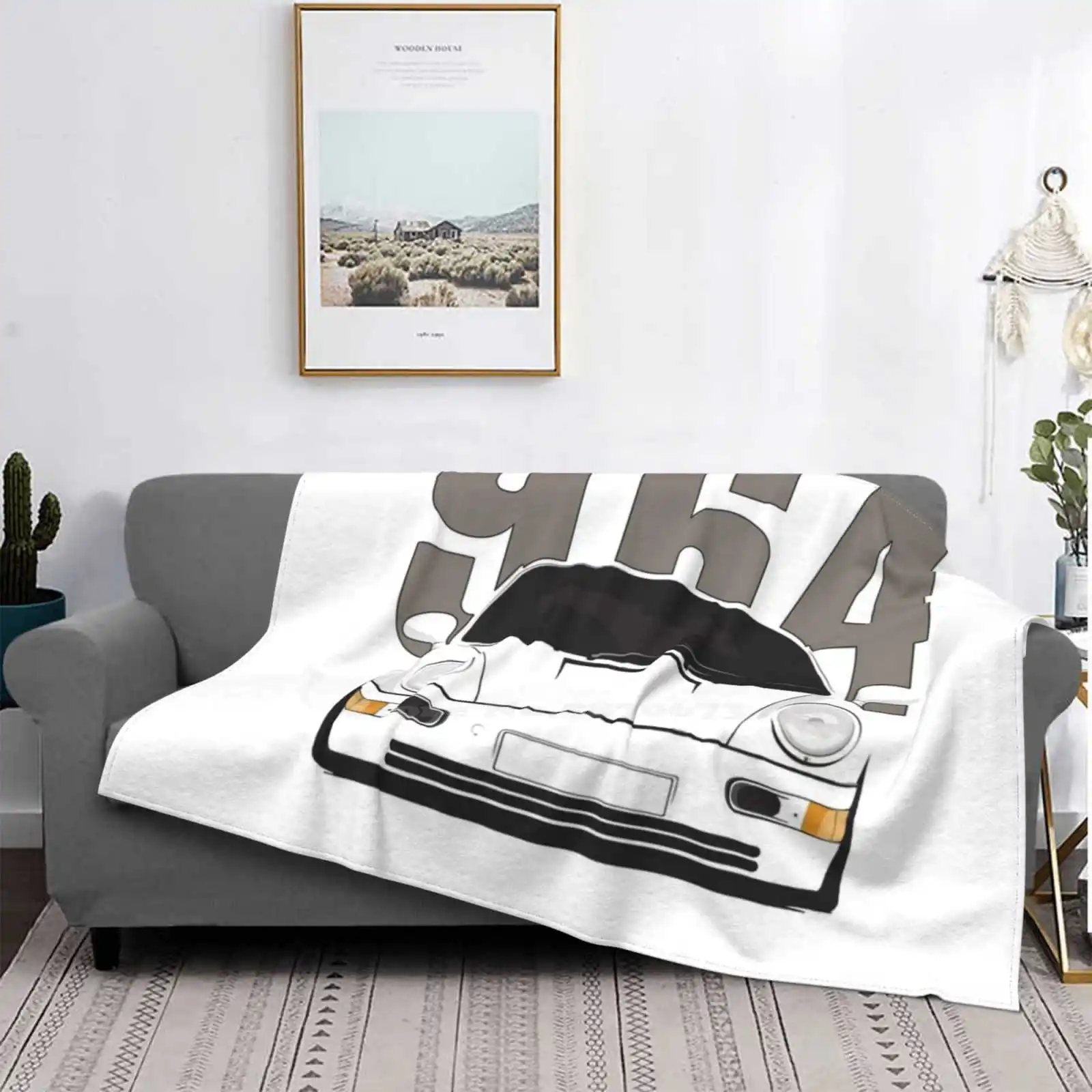 

Air-cooled 964 Four Seasons Comfortable Warm Flannel Blanket Rwb Comic Race Racing Drifting Trendy Azov Racing Car Car