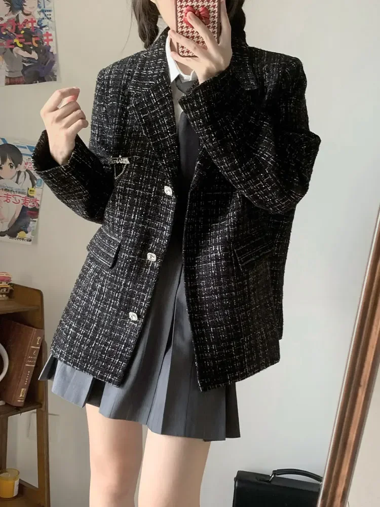 Новинка 2024 японский Блейзер JK Uniform с оригинальным дизайном элегантный черный