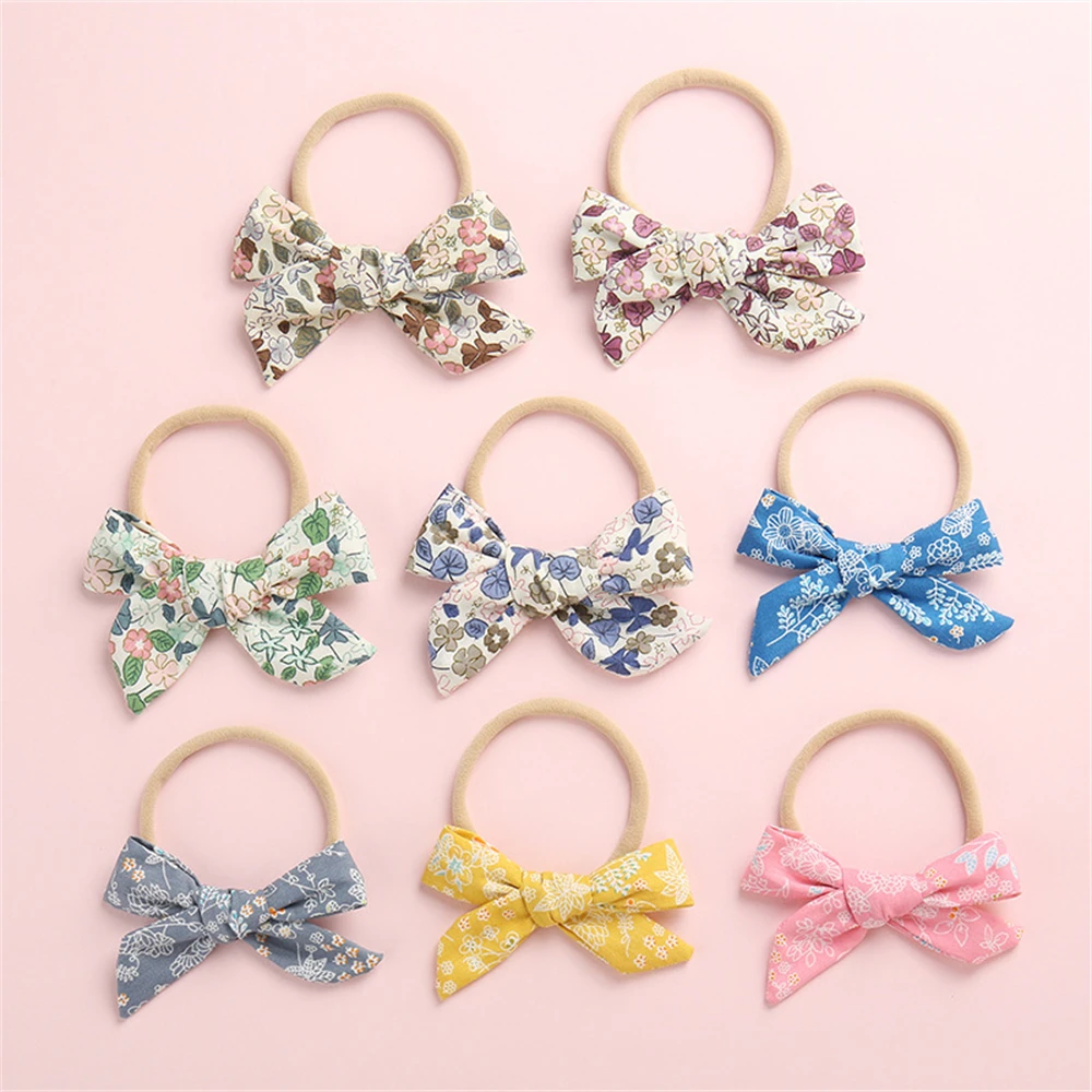 

Bow Baby Hair Band Summer Style With Flower Hairband For Children Hair Accessories For Girls Bowknot Elastic Headband Wholesale