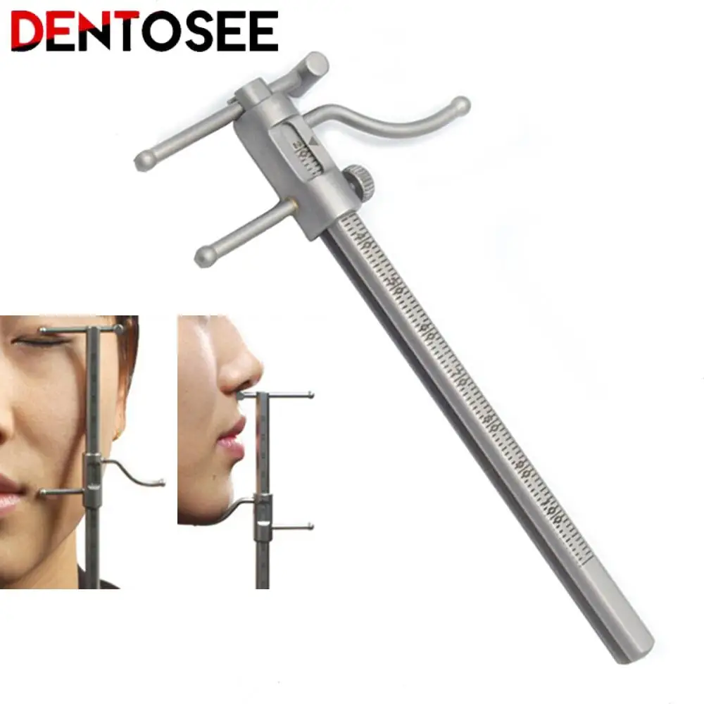 

Dental Orthodontic Caliper Chin Implant Measuring Ruler 0-100Mm Stainless Steel Sliding Caliper Dental Tools