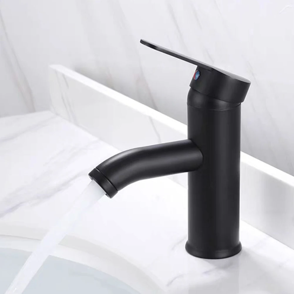 

Brand New Bath Faucets Stainless Steel L Ceramic Core Showers Parts Basin Washbasin Faucet Bathroom Accessories