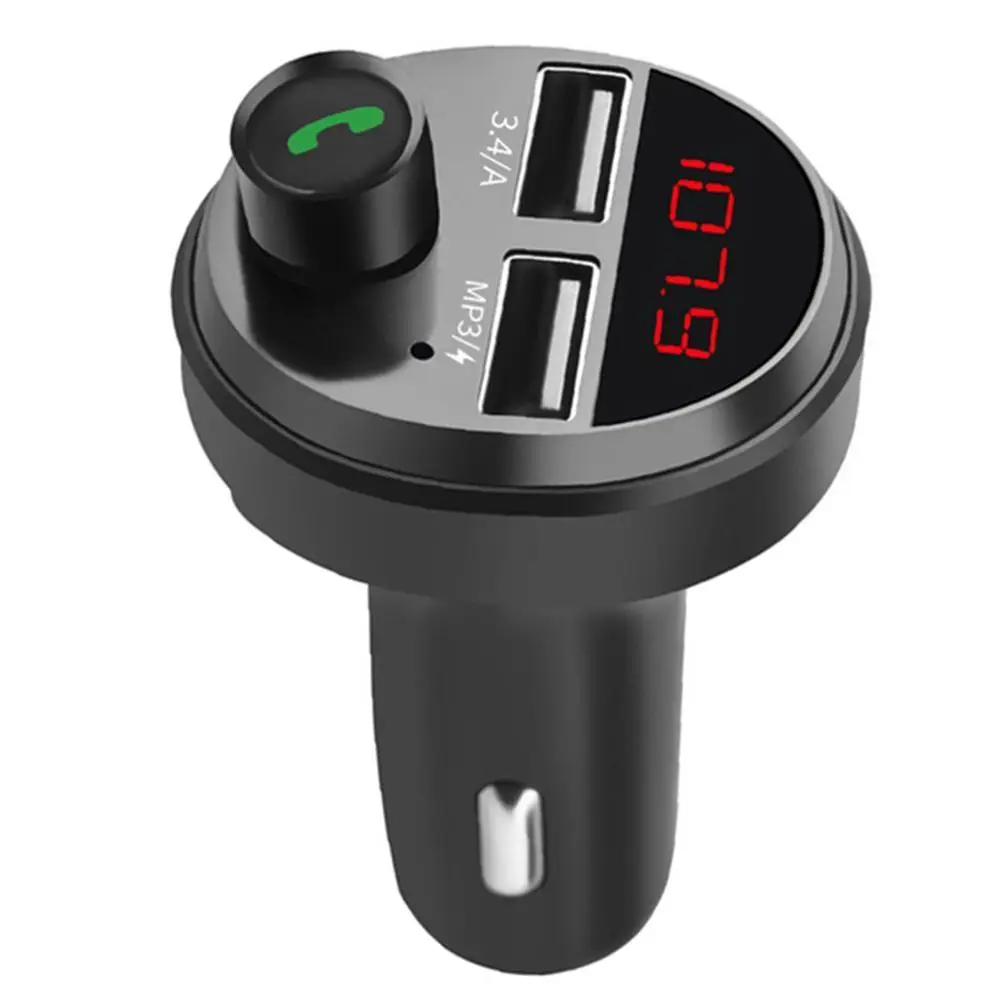 

FM-трансмиттер автомобильный с поддержкой Bluetooth и быстрой зарядки, 2,1 А