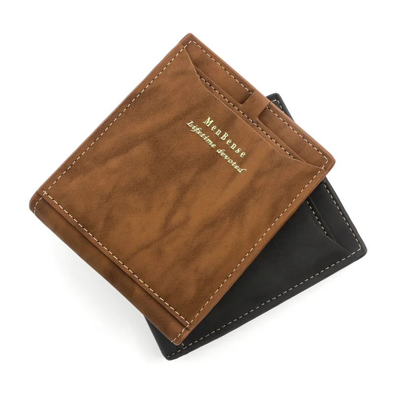 

New Men's Wallet Short Fashion Large Capacity Multi-Card Coin Purse Designer Wallet Men Luxury Slim Wallet PU Leather Men