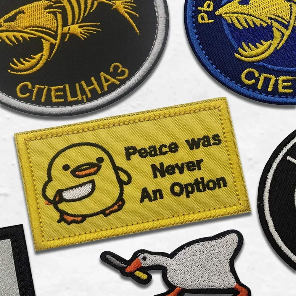 Нашивки с вышивкой Кошка ножом забавная мультяшная боевая повязка на руку