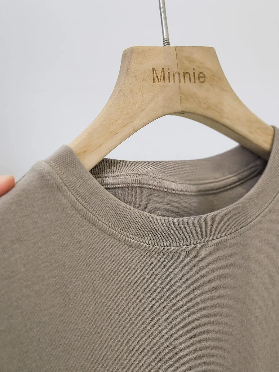 Однотонная футболка с длинными рукавами и плечами женская нижняя рубашка осень