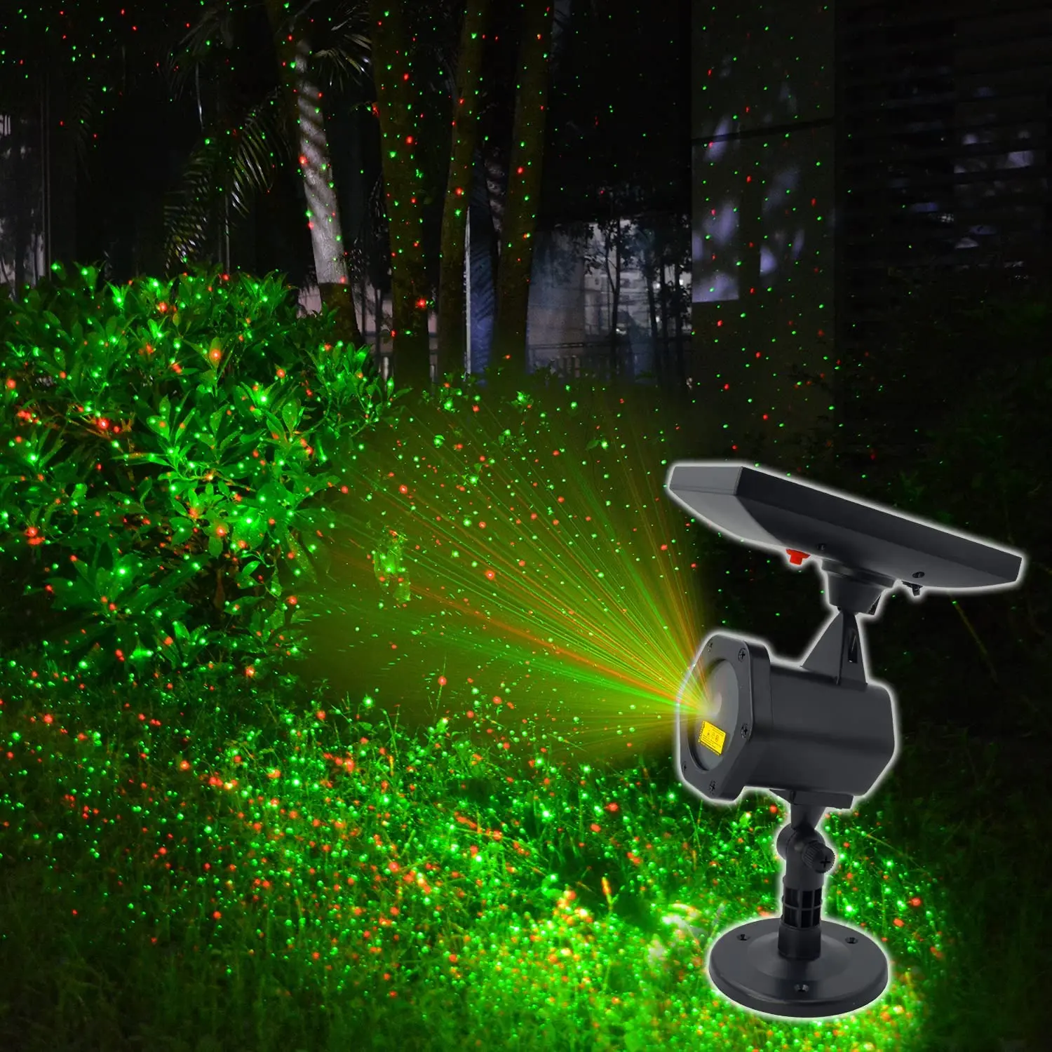 

Christmas Solar Spotlight Outdoor Garden Fairy Sky Star Stage Party Light IP65 Waterproof for Holiday House Landscape Lawn Decor